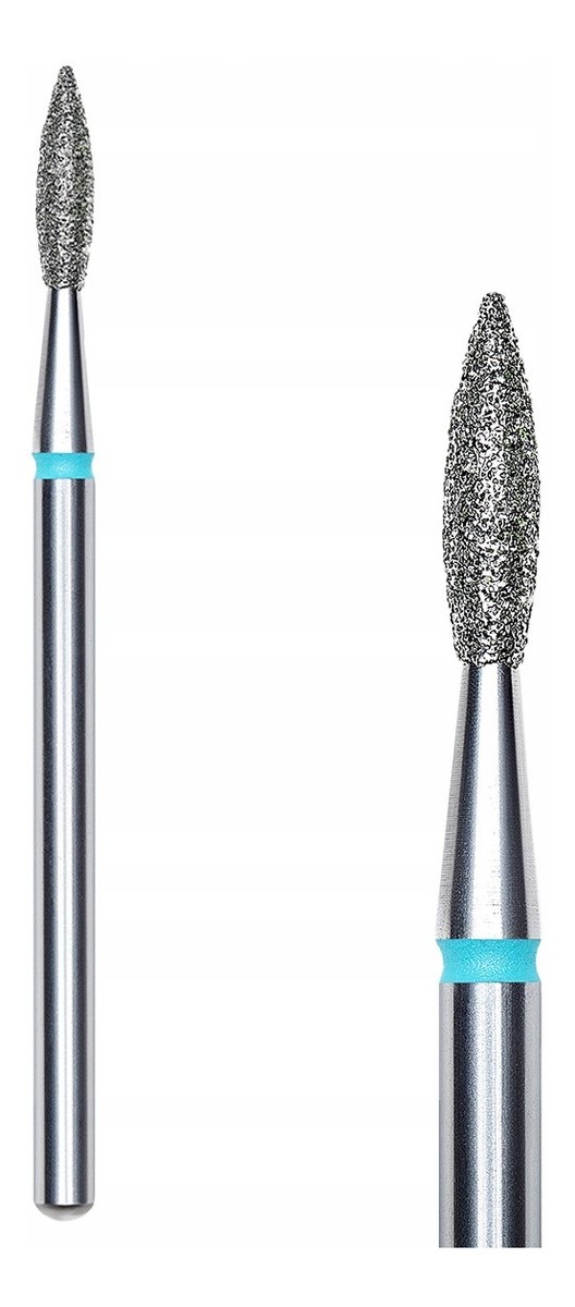 frez do paznokci-diamentowy płomyk 2.1/8mm (niebieski) 1szt