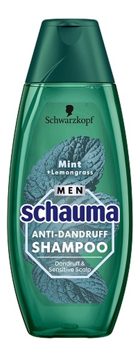 Men anti-dandruff shampoo szampon przeciwłupieżowy dla mężczyzn z miętą i trawą cytrynową