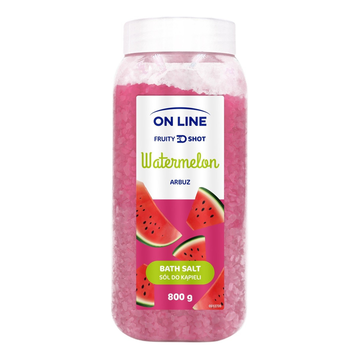 On Line Fruity Shot Sól do kąpieli Watermelon 800g