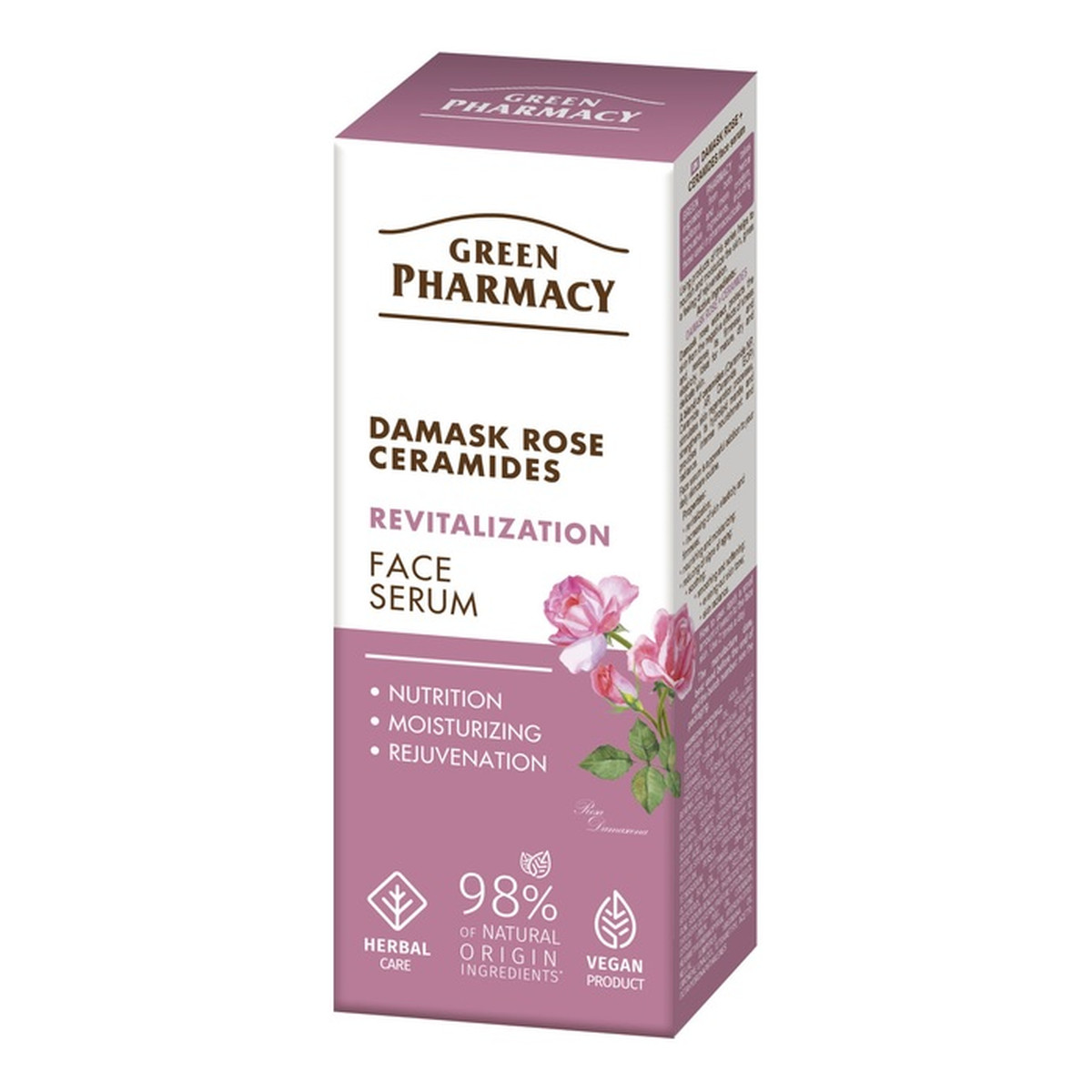 Green Pharmacy Serum do twarzy Róża Damasceńska i Ceramidy 30ml