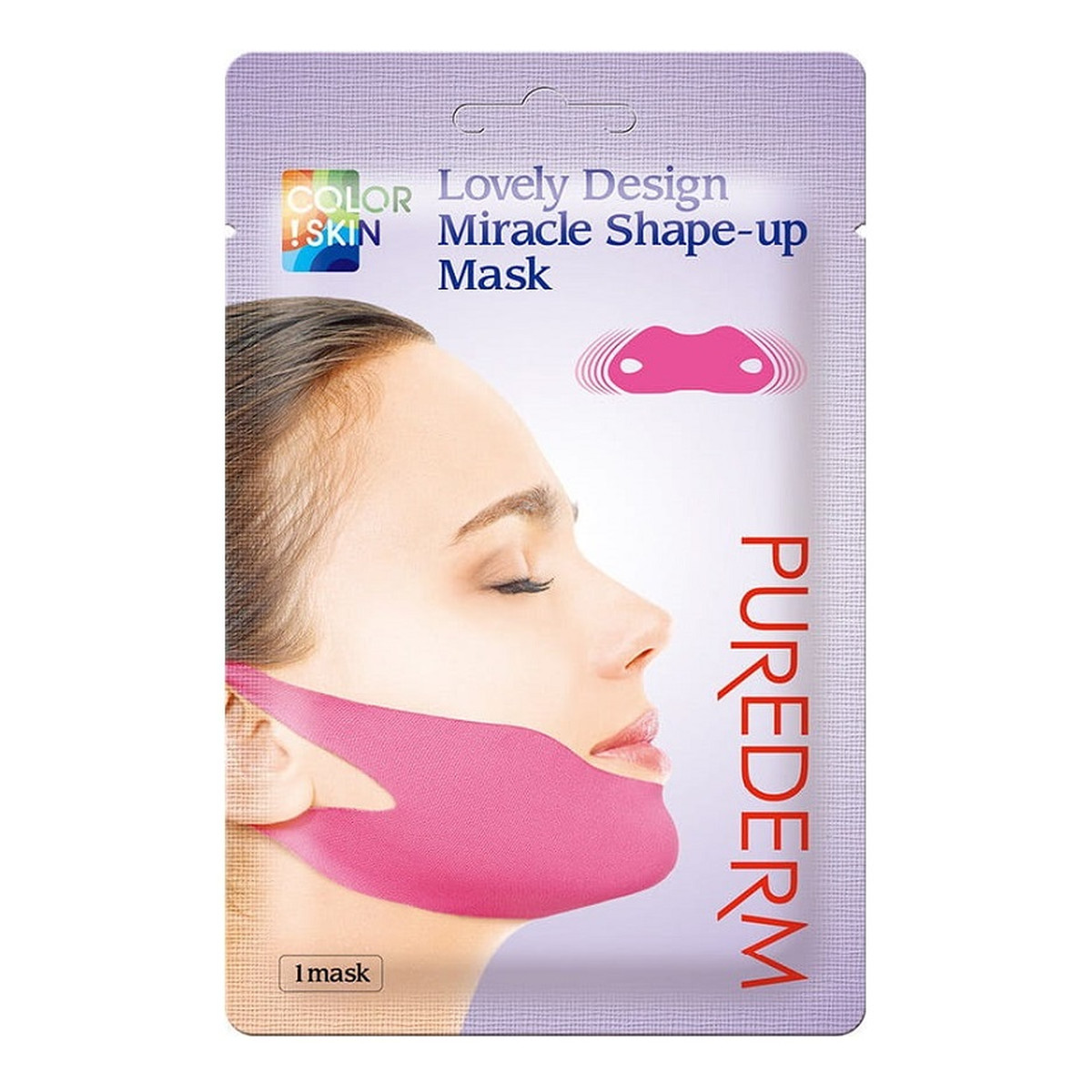 Purederm Lovely Design Miracle Shape-Up Mask maseczka modelująca podbródek 1szt.