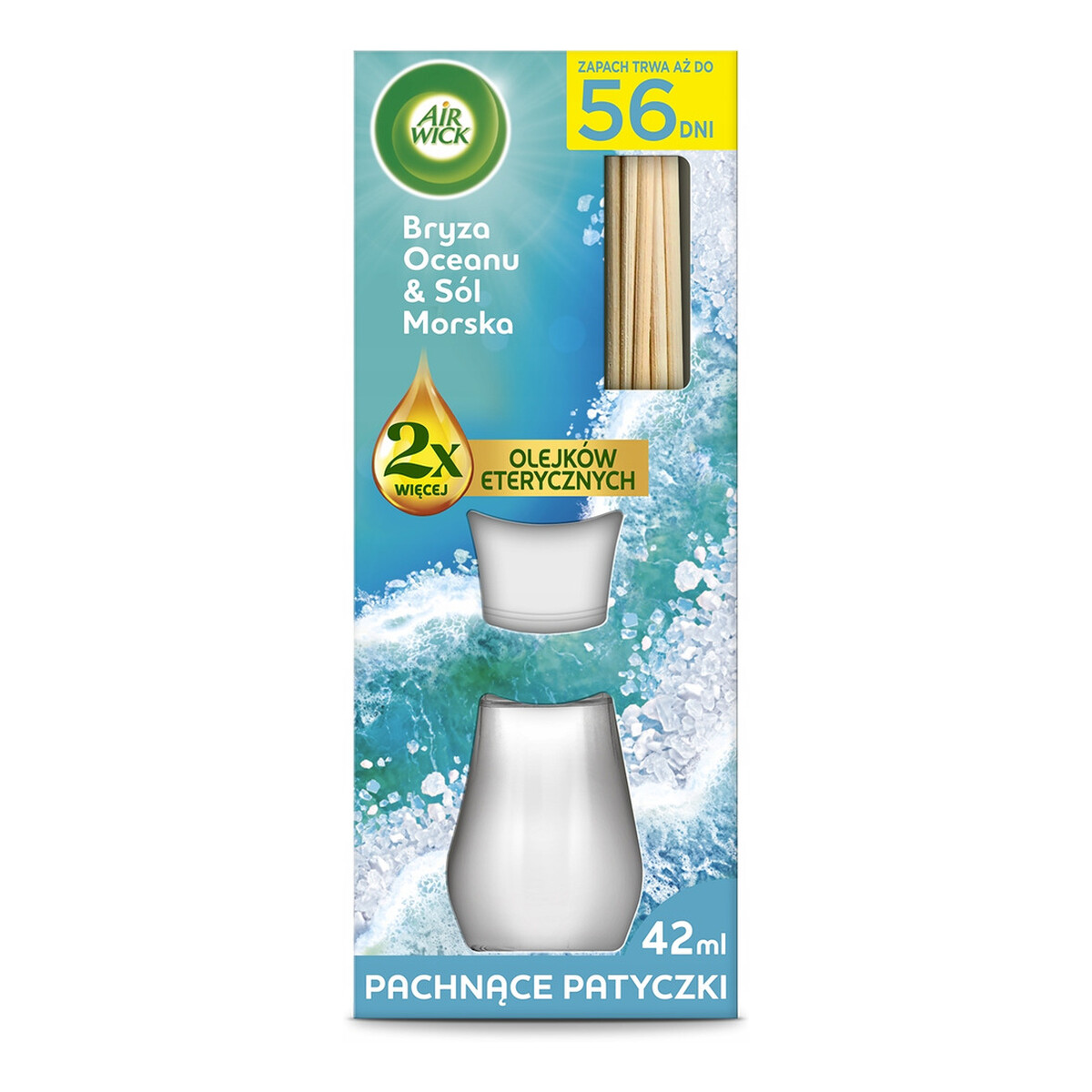 Air Wick Patyczki Zapachowe Bryza Oceanu & Sól Morska 42ml