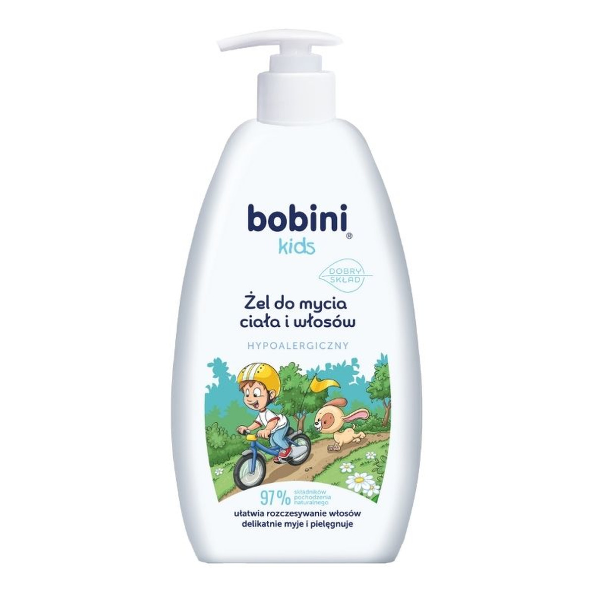 Bobini Kids hipoalergiczny Żel do mycia ciała i włosów 500ml