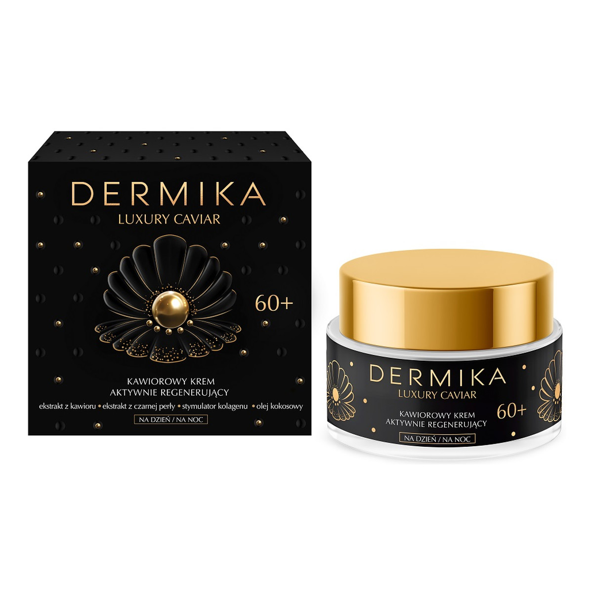 Dermika Luxury Caviar Kawiorowy krem aktywnie regenerujący na dzień i noc 60+ 50ml