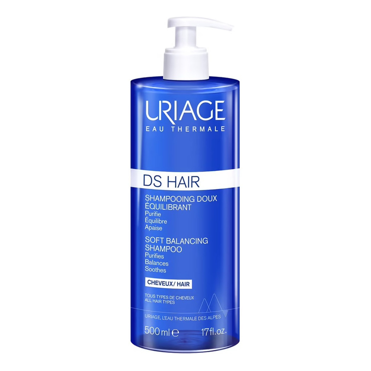 Uriage Ds hair soft balancing shampoo delikatny szampon regulujący 500ml