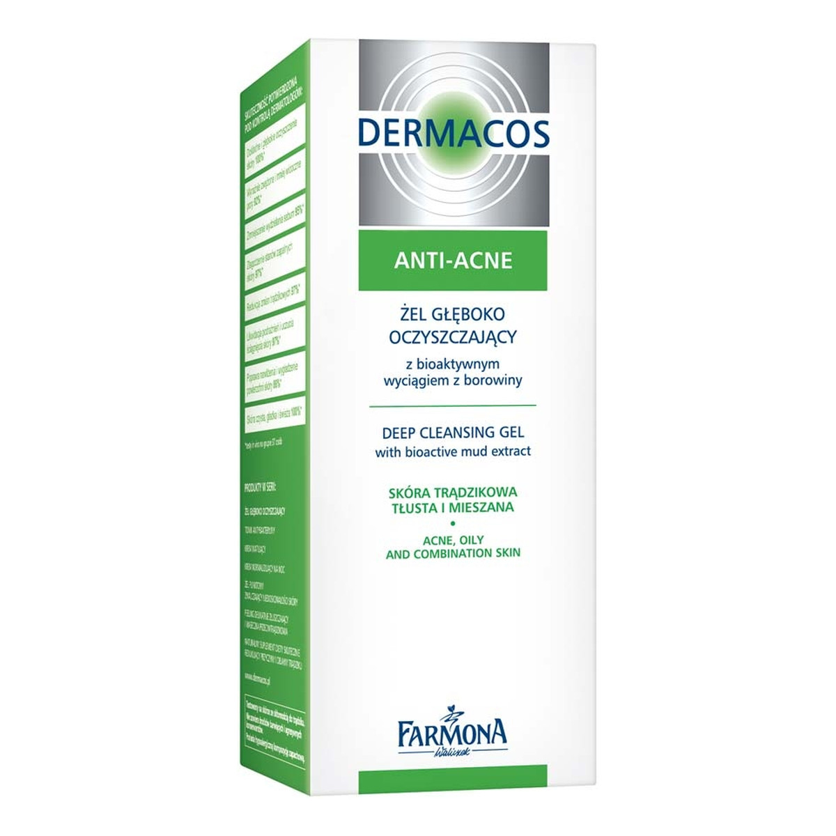 Farmona Anti-Acne Dermacos Żel Głęboko Oczyszczający Do Twarzy z Wyciągiem z Borowiny 150ml