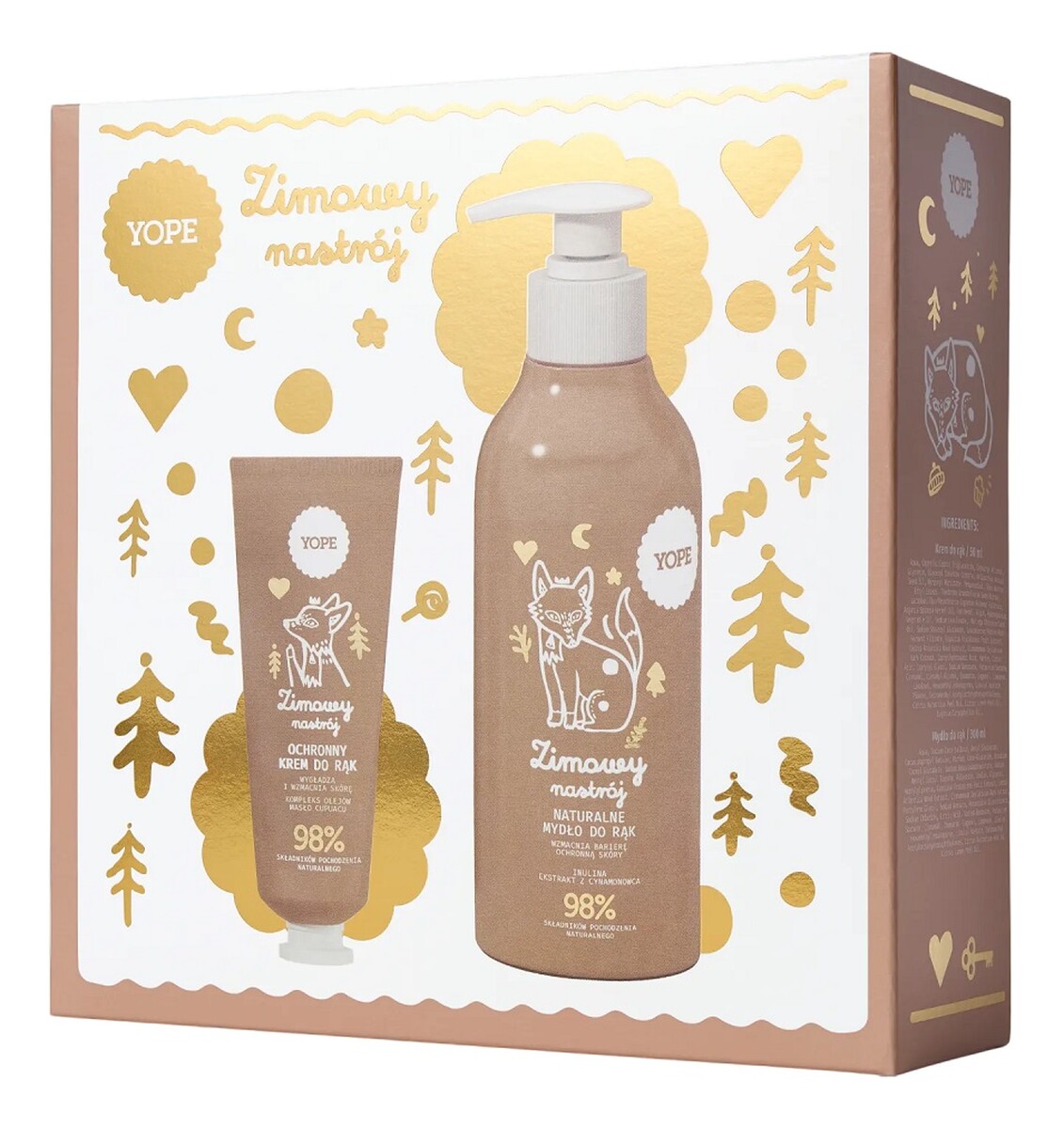 Zestaw naturalne mydło do rąk 300ml + ochronny krem do rąk 50ml