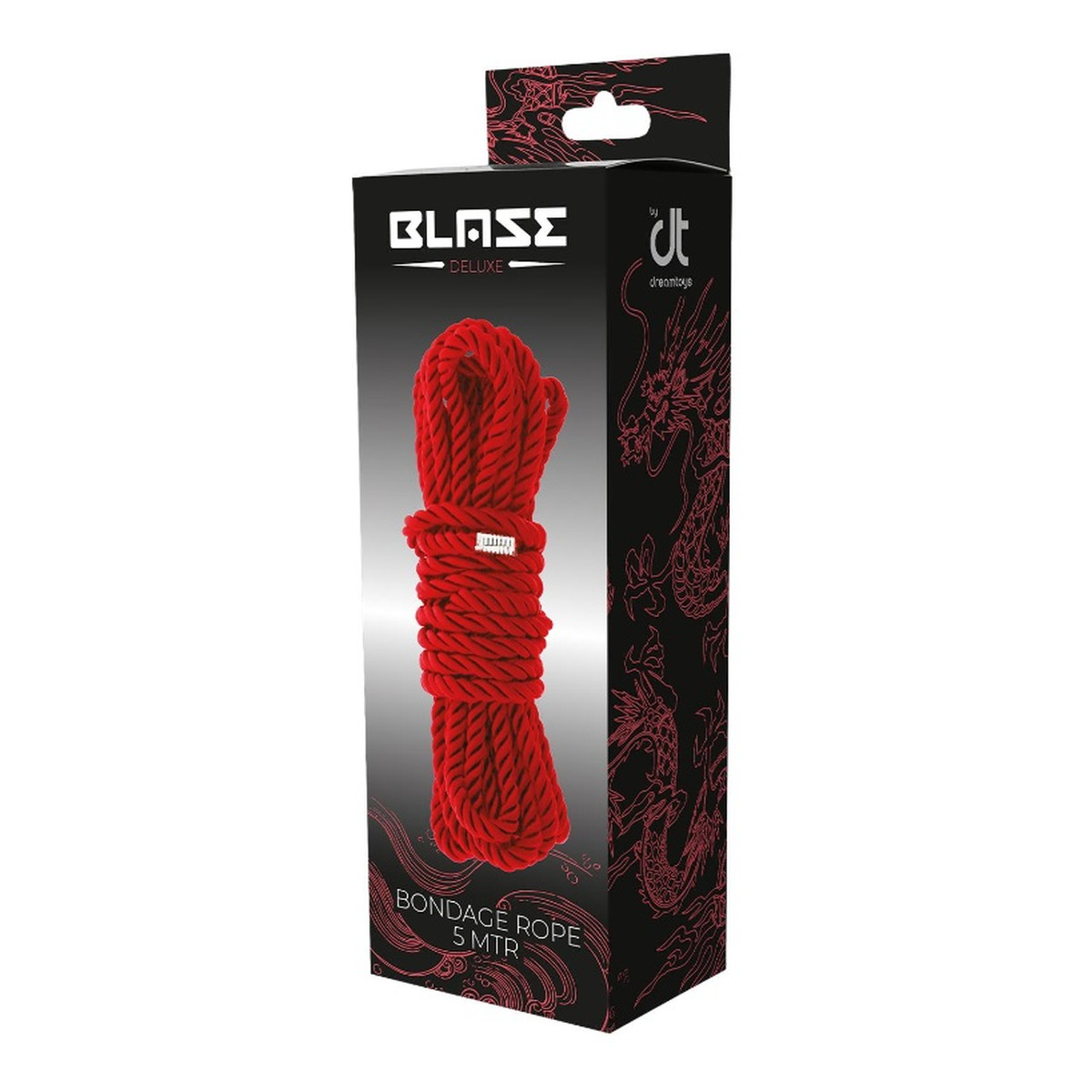 Dream Toys Blaze deluxe bondage rope lina do krępowania red 5m