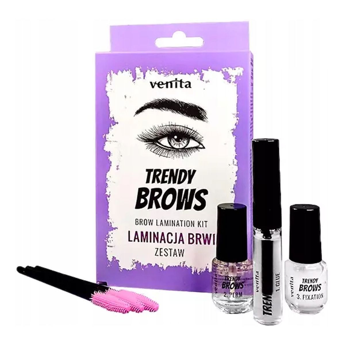 Venita Trendy Brows Zestaw do laminacji brwi 16ml