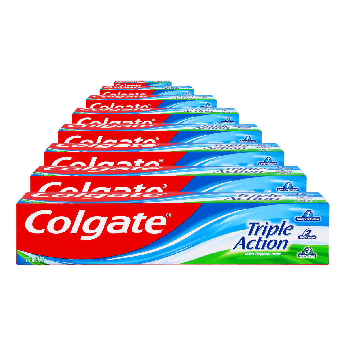 Colgate Triple Action Original Mint Pasta do zębów 8x75ml