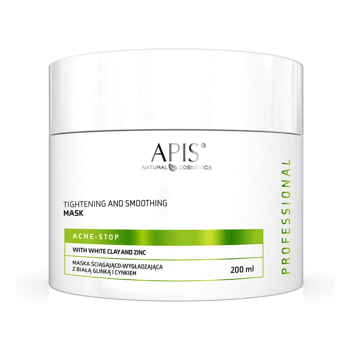 Apis Acne-Stop maska ściągająco-wygładzająca z białą glinką i cynkiem 200ml