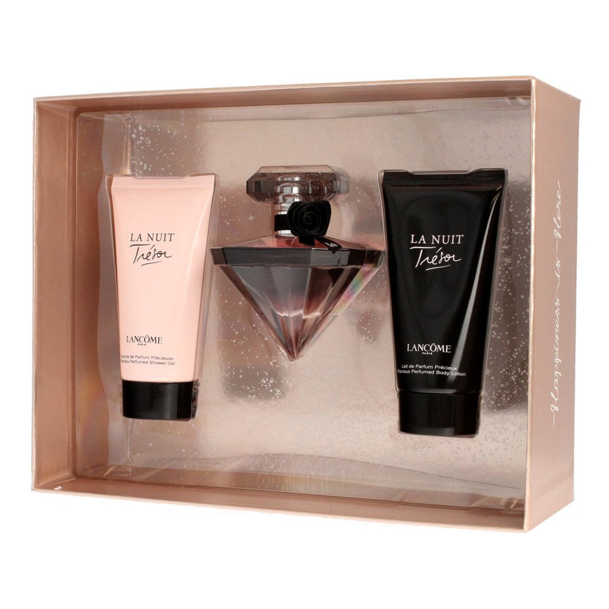 Lancome La Nuit Tresor Zestaw prezentowy (woda perfumowana 30ml+żel pod prysznic 50ml+mleczko do ciała 50ml)