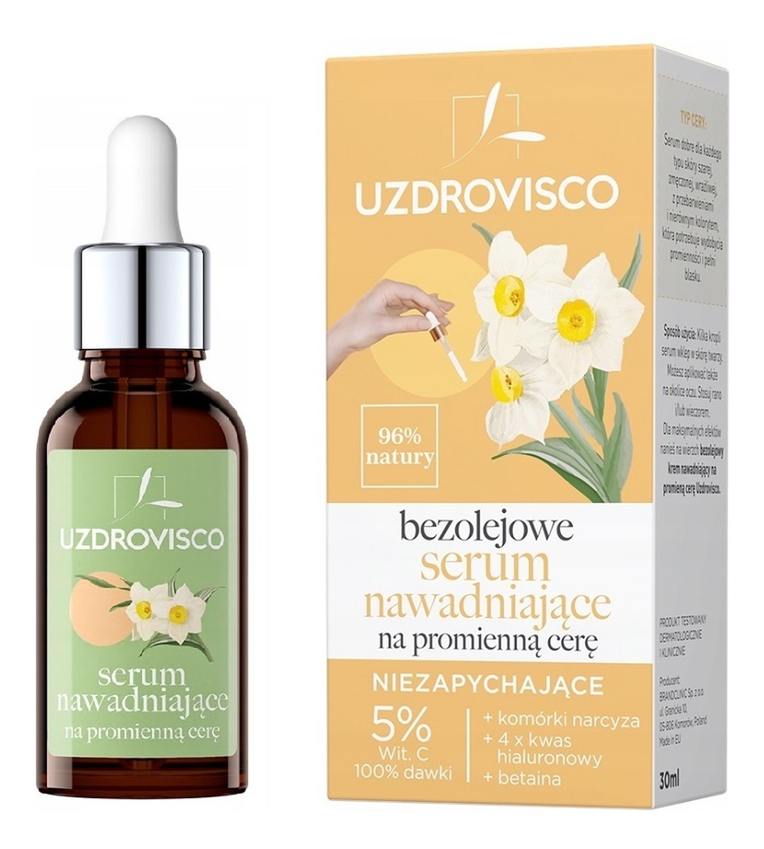 Bezolejowe serum nawadniające na promienną cerę