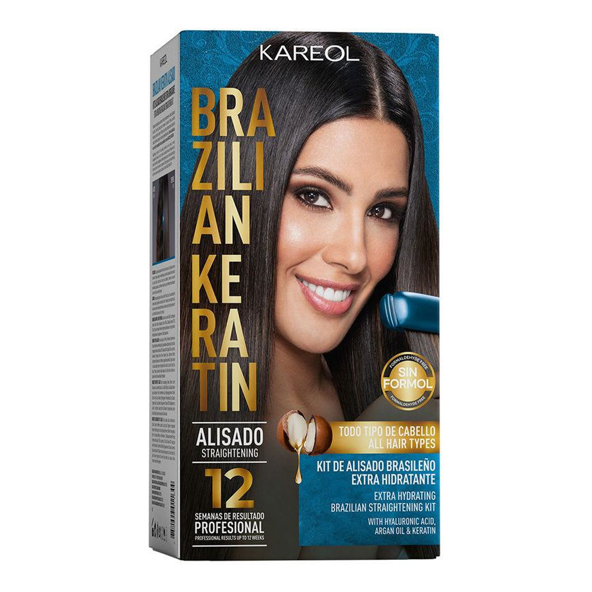 Kareol Brazilian keratin Zestaw Do Prostowania Włosów Nawilżający