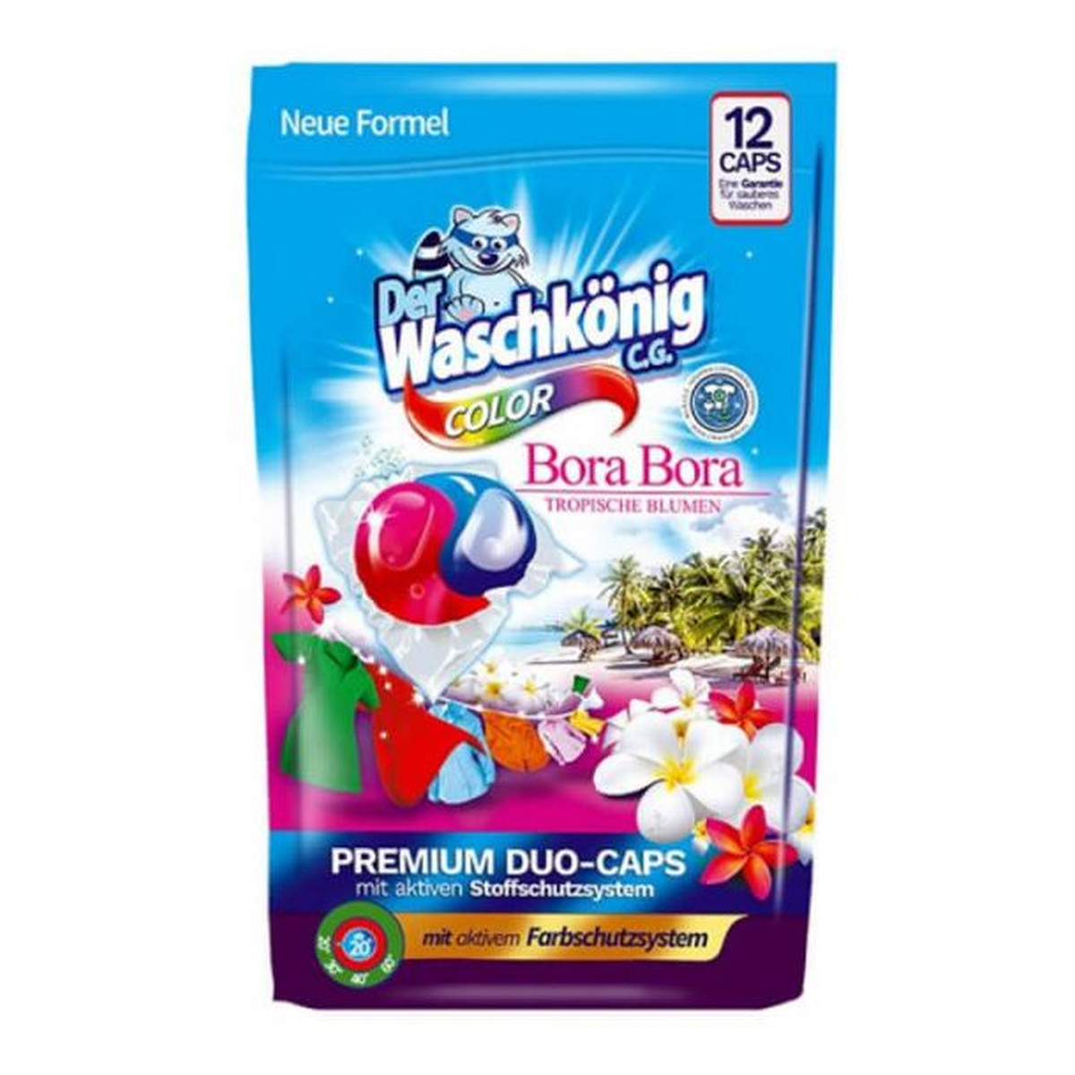 Der Waschkönig Kapsułki do prania Bora-Bora Color 12szt