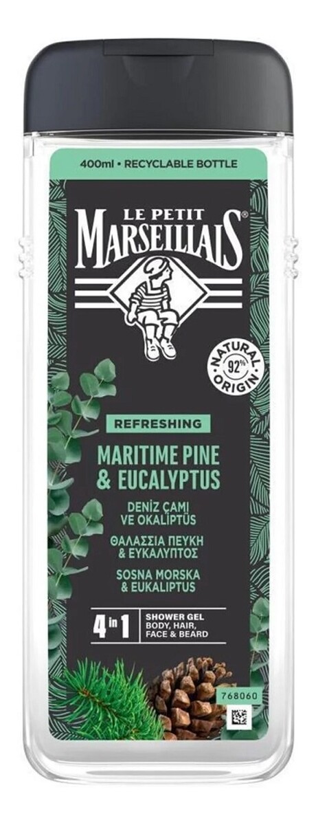 Żel pod prysznic 4w1 sosna morska eukaliptus
