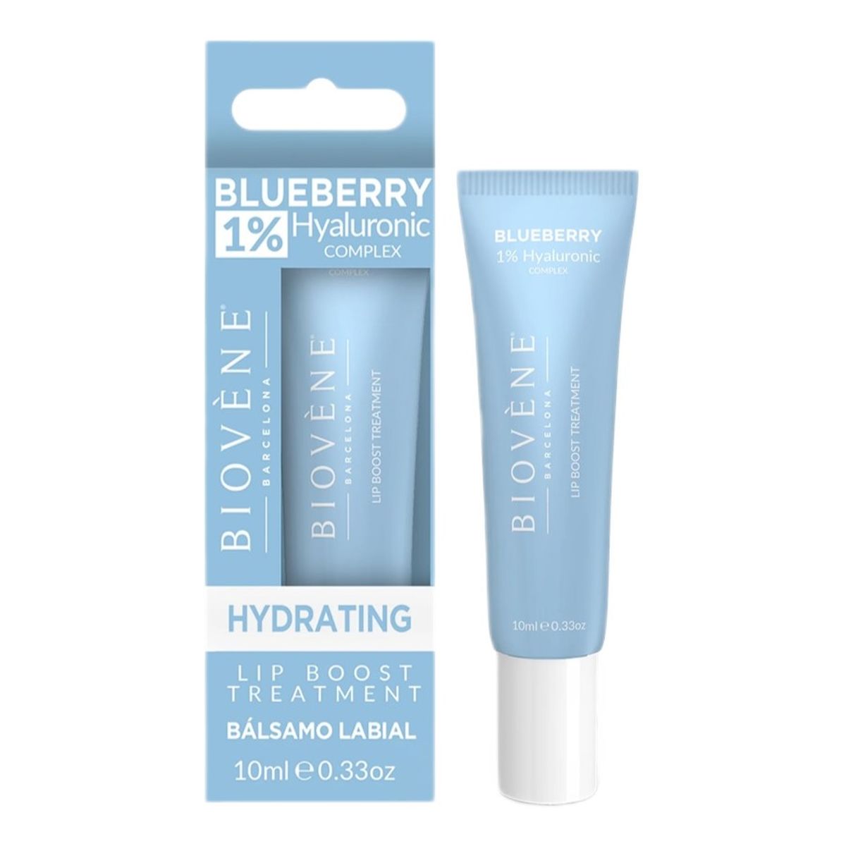 Biovene Blueberry lip boost treatment nawilżające serum do ust z 1% kwasu hialuronowego 10ml