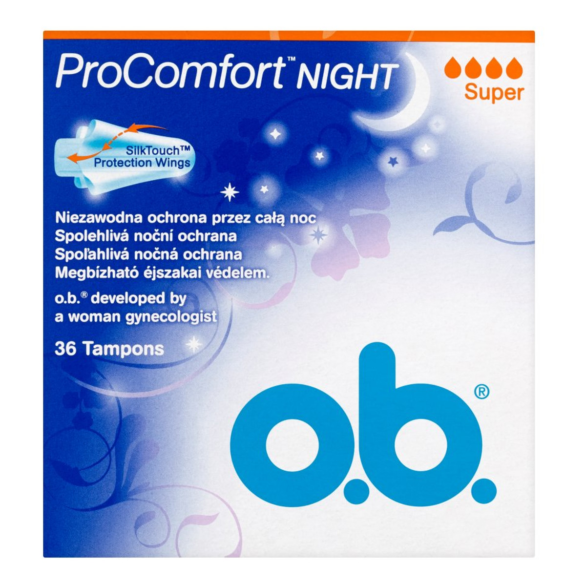 O.B. ProComfort Night Super Tampony 36szt