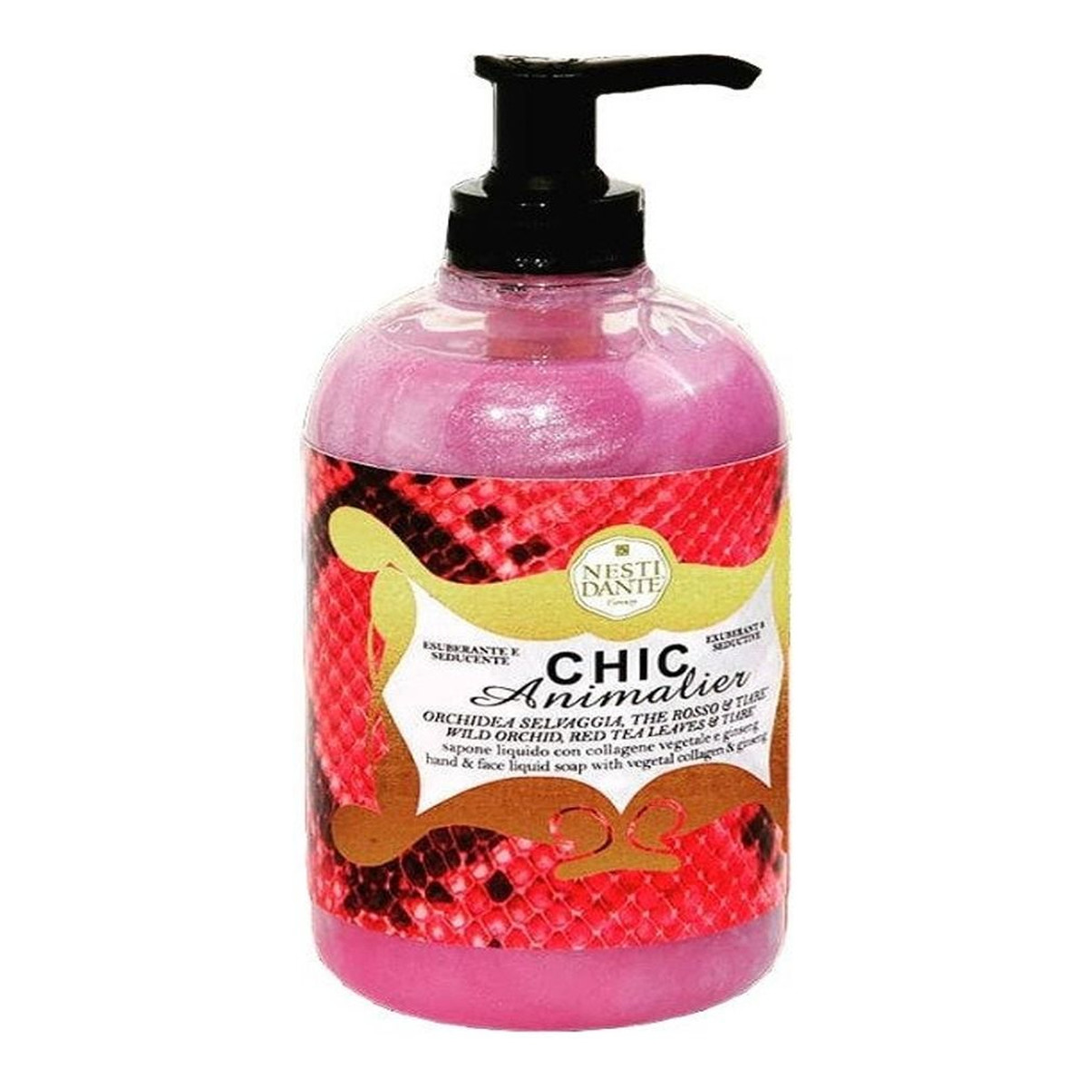 Nesti Dante Chic Animalier Red Mydło w płynie 500ml