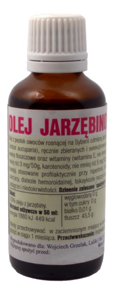 Olej Jarzębinowy z Syberii suplement diety