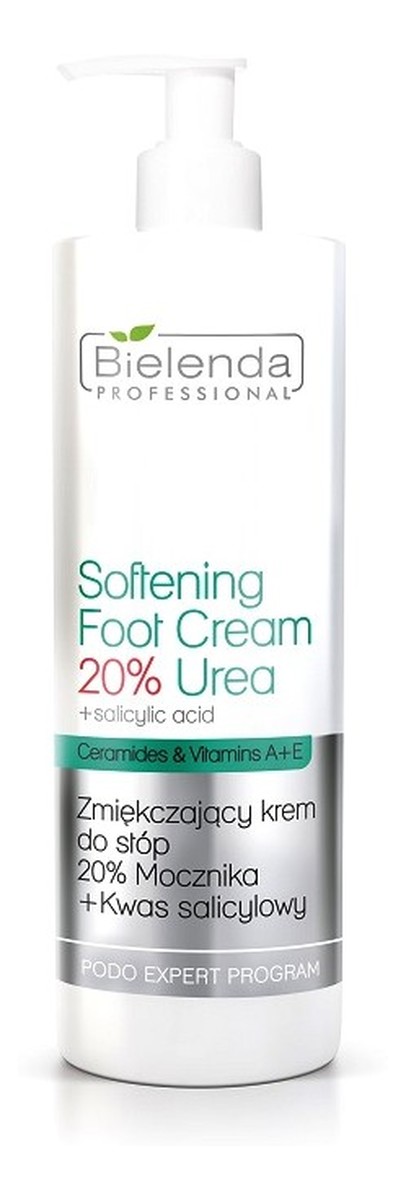 zmiękczający krem do stóp 20% Mocznika + Kwas Salicylowy