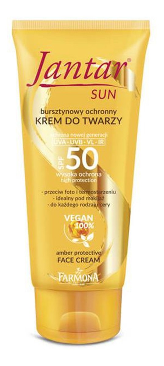 Sun Krem do twarzy SPF50 - bursztynowy ochronny