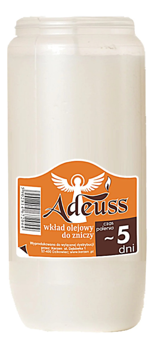 Wkład do zniczy olejowy 5 dni