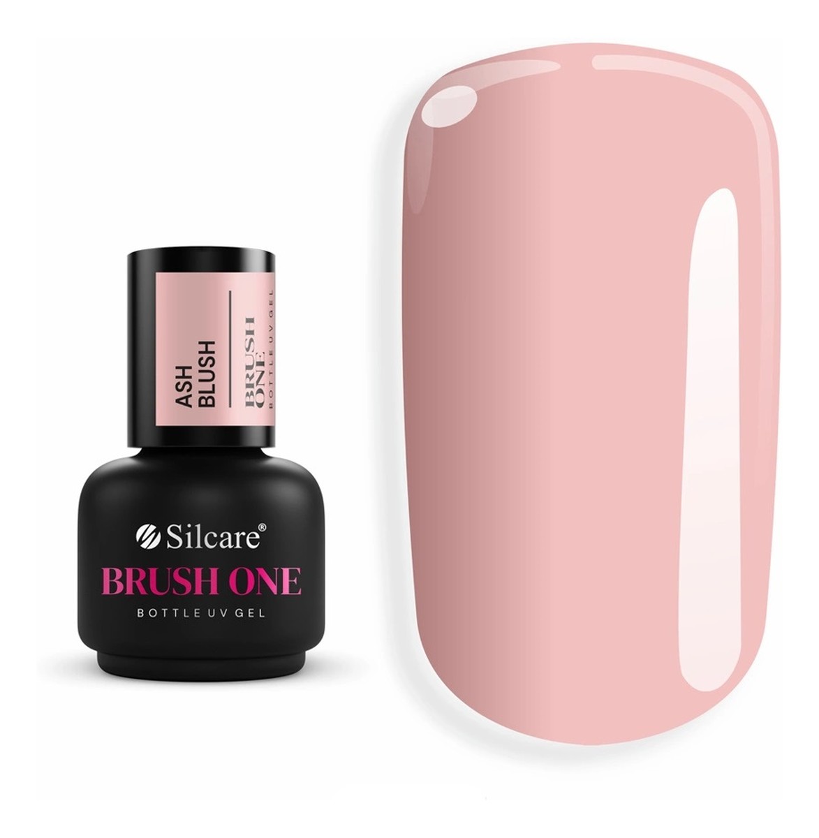 Żel budujący w butelce z pędzelkiem ash blush