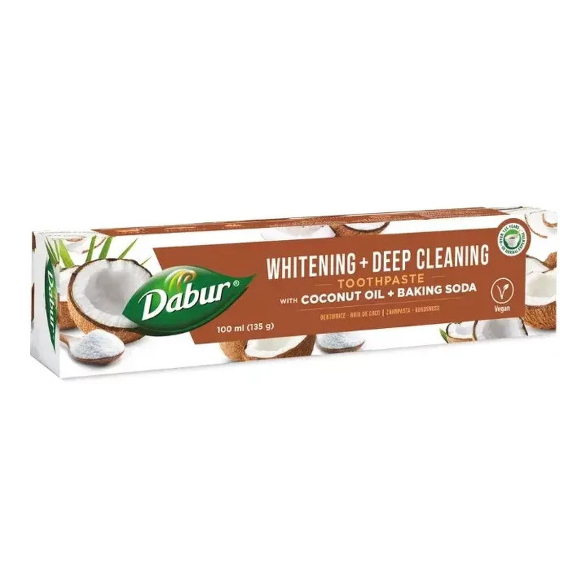Dabur Wybielająca pasta do zębów z olejem kokosowym i sodą oczyszczoną 100ml