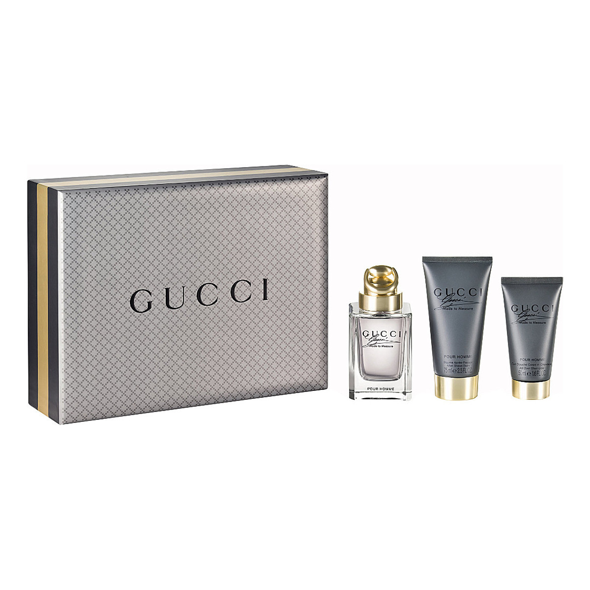 Gucci Made to Measure zestaw woda toaletowa spray 90ml + balsam po goleniu 75ml + żel pod prysznic 50ml