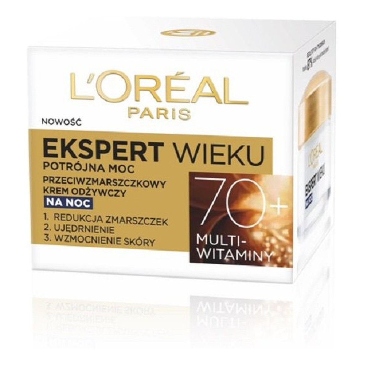 Loreal Age Specialist Ekspert Wieku 70+ Przeciwzmarszczkowy krem odżywczy na noc 50ml