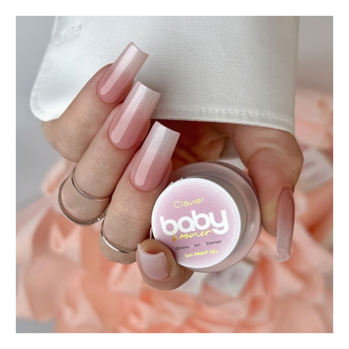 Clavier Baby Boomer Ombre żel do paznokci 3w1 3g