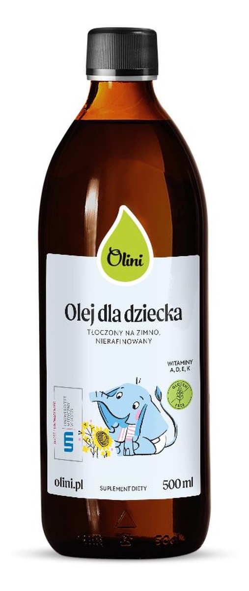 Olej dla dziecka z witaminami A D3 E K2