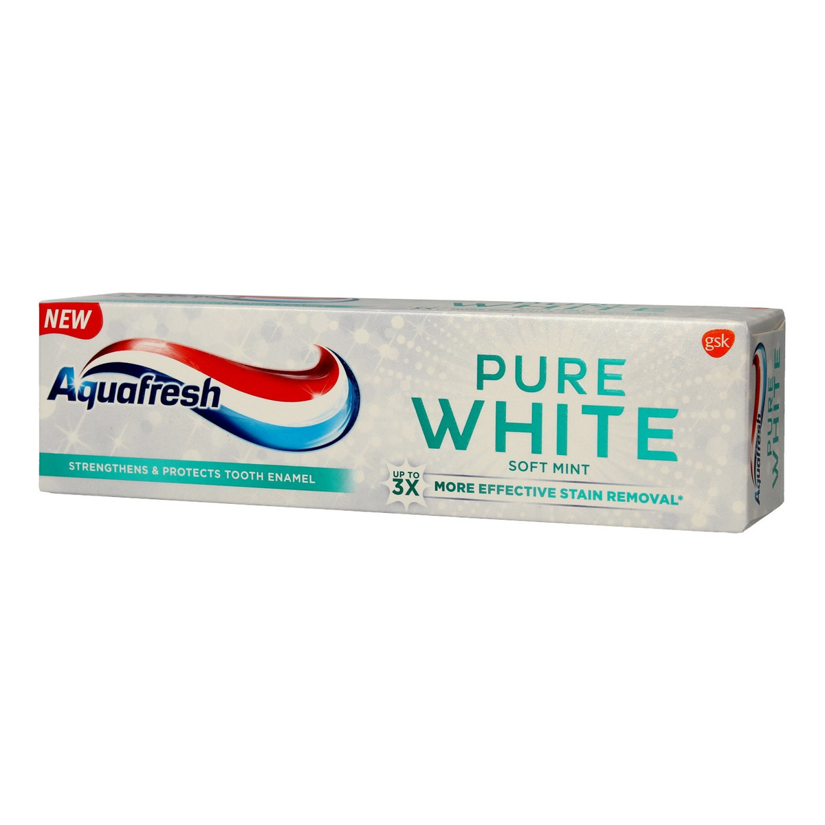 Aquafresh Pure White Soft Mint Pasta do zębów z fluorkiem 75ml