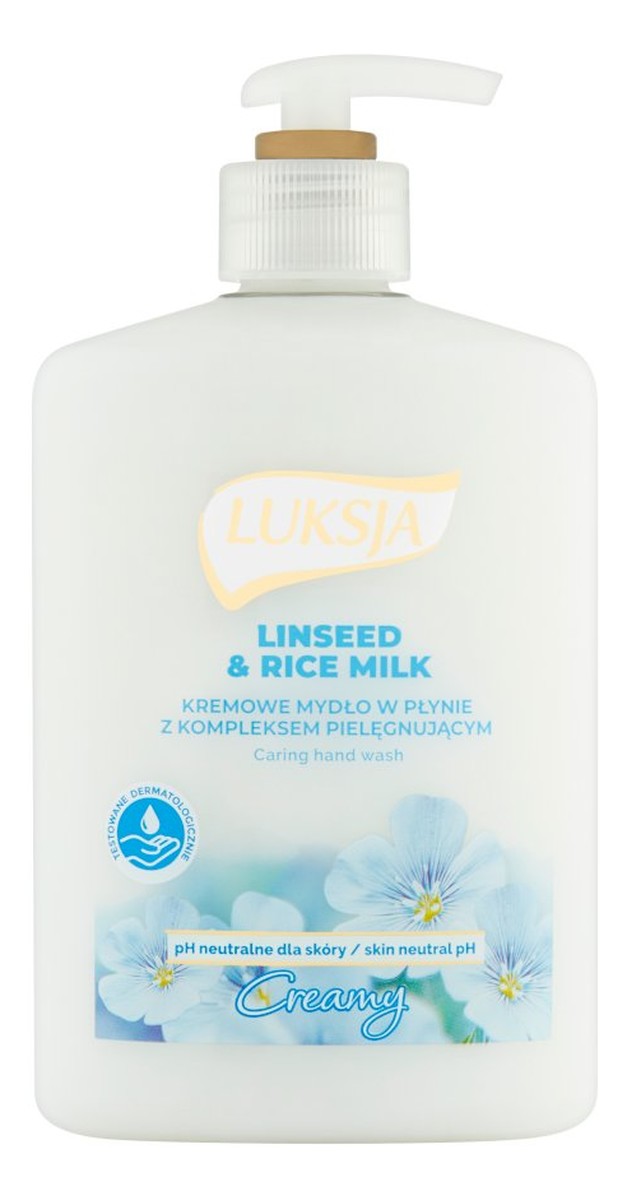 Kremowe mydło w płynie Linseed & Rice Milk