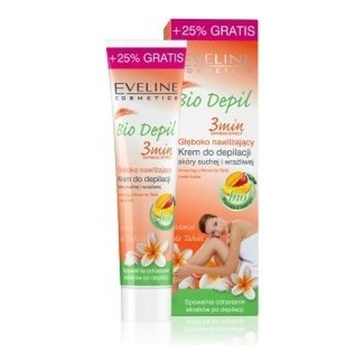 Eveline Bio Depil Krem Do Depilacji Mango 3 min Skóra Sucha 125ml