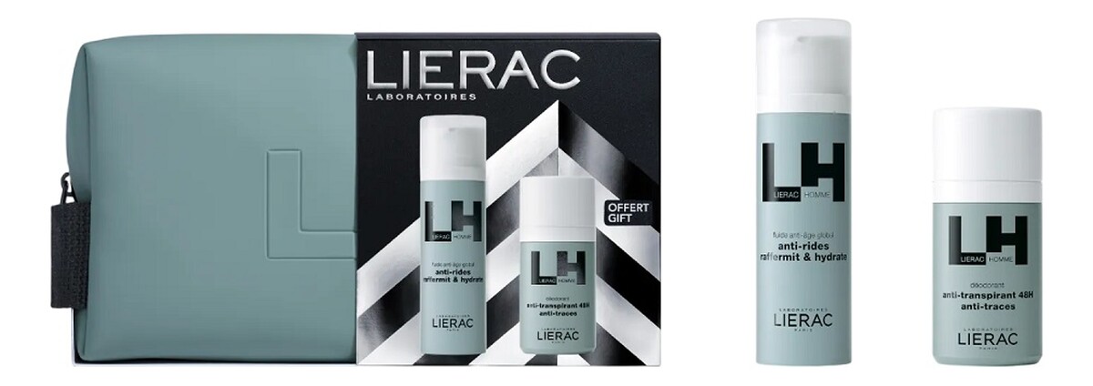 Zestaw emulsja anti-aging 50ml + dezodorant w kulce 50ml + kosmetyczka