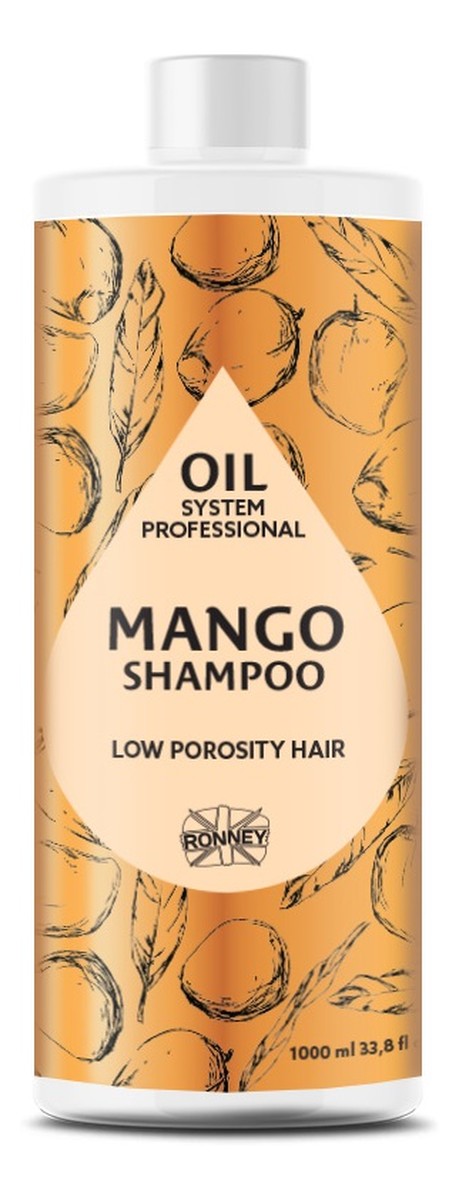 Professional oil system low porosity hair szampon do włosów niskoporowatych mango