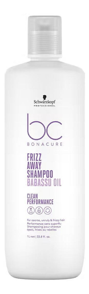 Bc bonacure frizz away shampoo szampon wygładzający do włosów puszących się