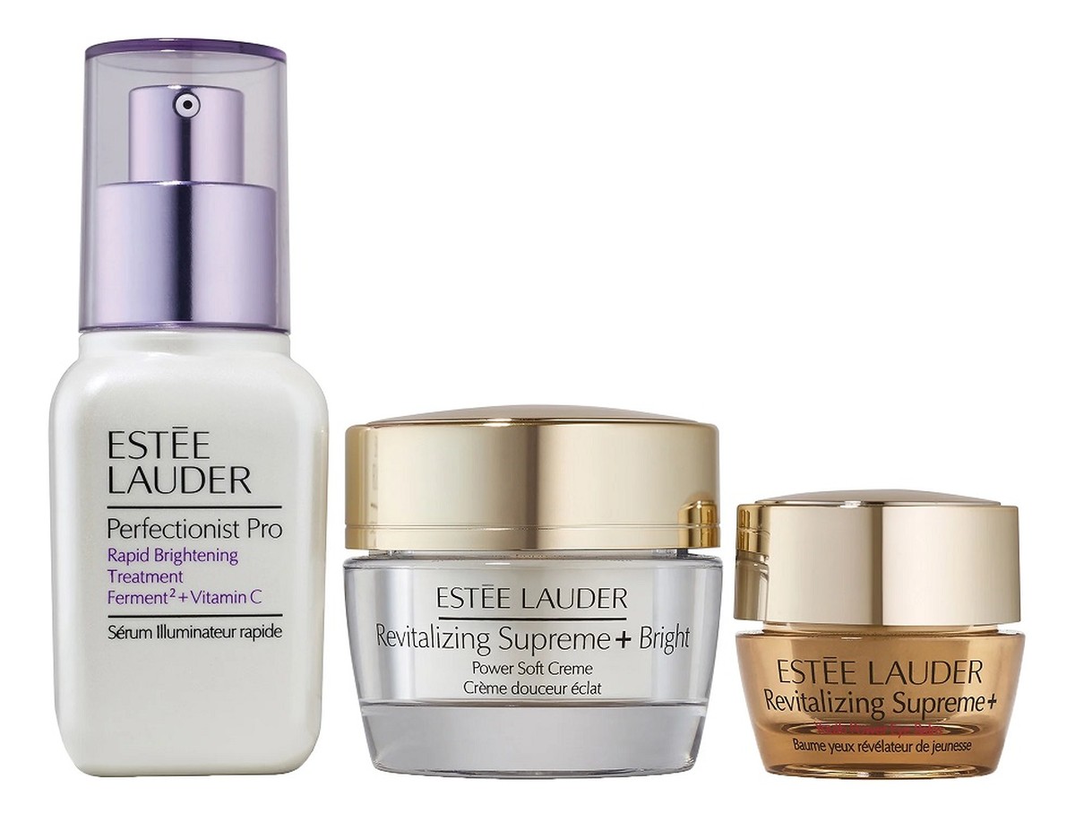 Zestaw Ignite Your Radiance Perfectionist Pro Rapid Brightening Treatment Ferment + Vitamin C + Revitalizing Supreme+ Bright Power Soft Creme + Revitalizing Supreme+ Youth Power Eye Balm