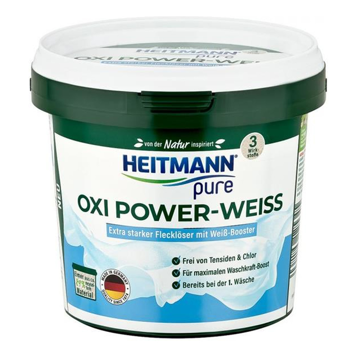 Heitmann Pure Oxi Biel, Odplamiacz do białych tekstyliów 500g