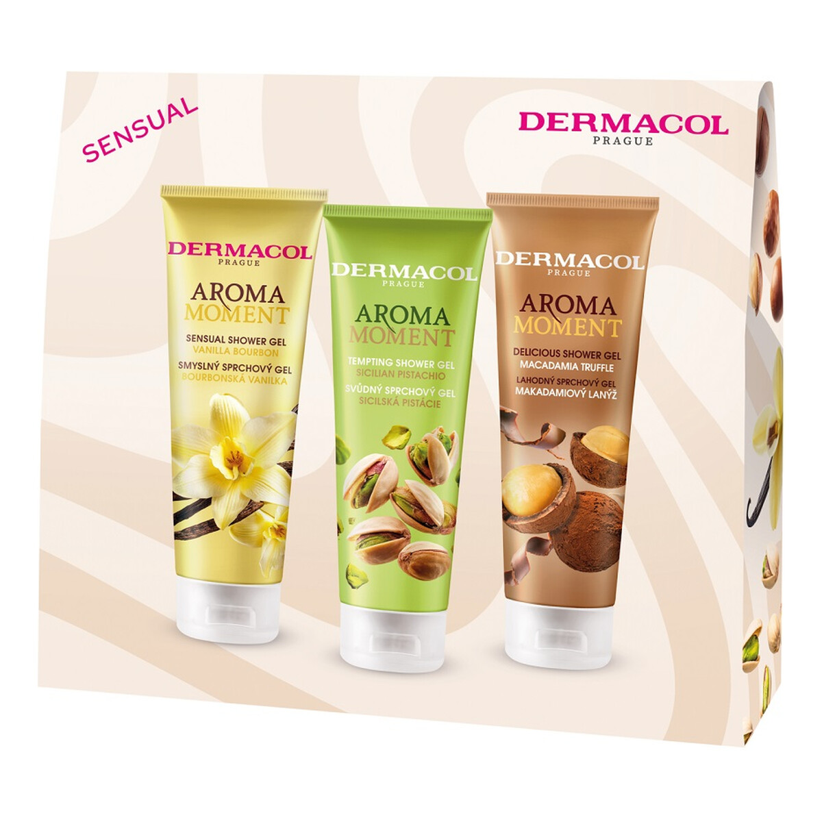 Dermacol Aroma Moment Mix Sensual Zestaw żeli pod prysznic 3x250ml 750ml