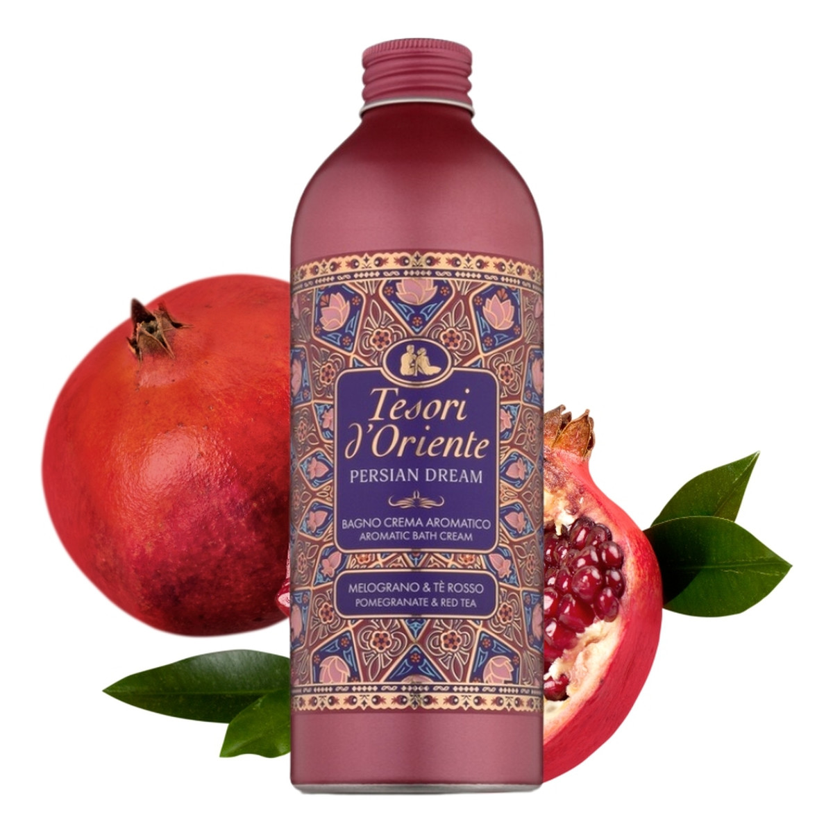 Tesori d'Oriente Persian Dream Kremowy płyn do kąpieli - Pomegranate & Red Tea 500ml