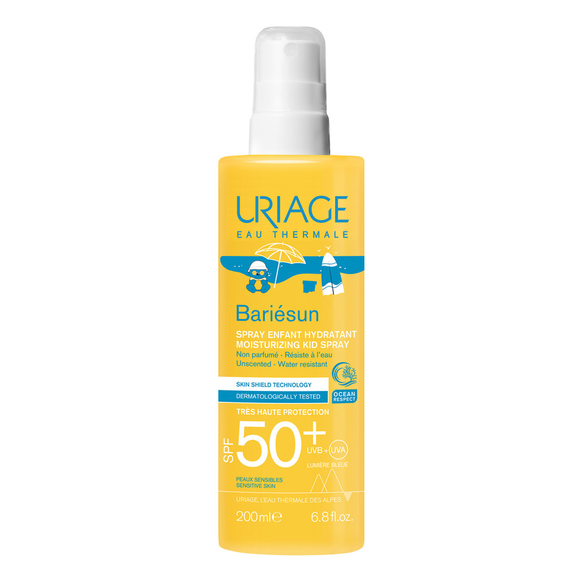 Uriage Bariesun kids nawilżający spray dla dzieci spf50+ 200ml