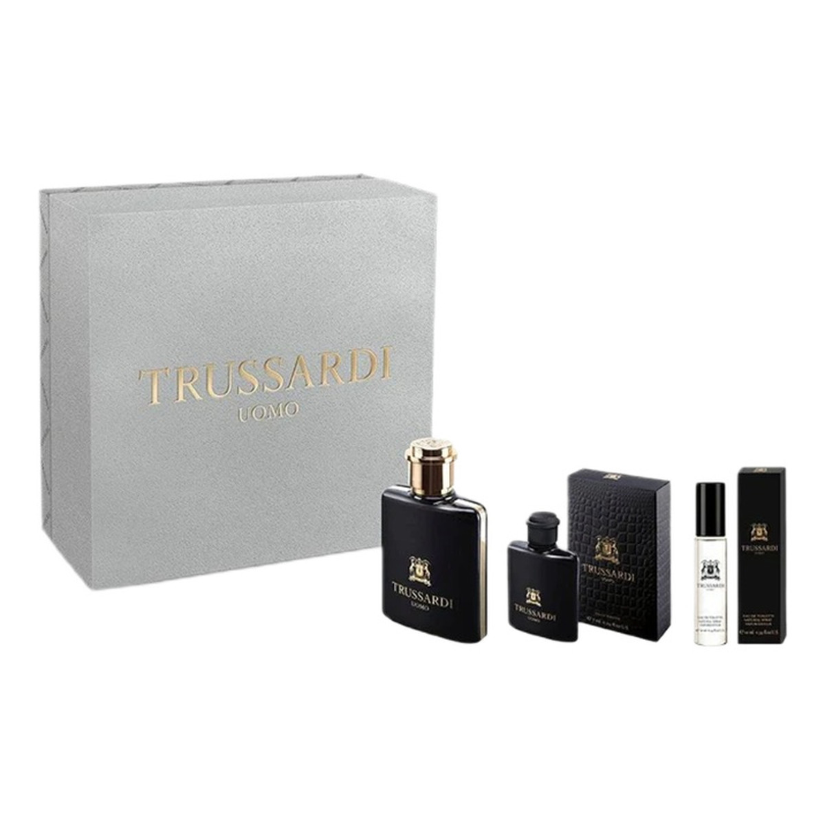 Trussardi Uomo Zestaw woda toaletowa spray 50ml + miniatura wody toaletowej 7ml + miniatura wody toaletowej spray 10ml