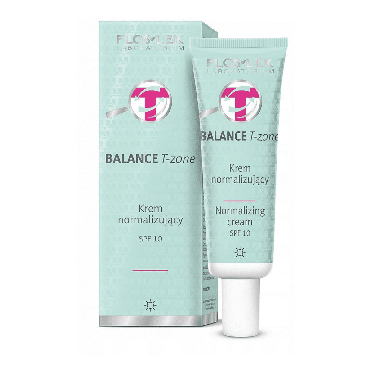 FlosLek Balance T-Zone Krem na DZIEŃ normalizujący SPF10 skóra mieszana tłusta 50ml