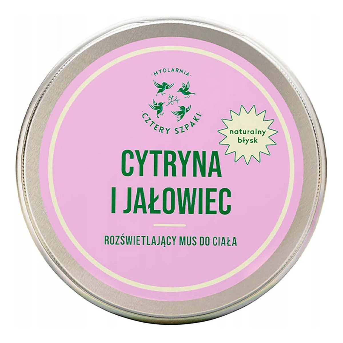 Mydlarnia Cztery Szpaki Rozświetlający mus do ciała cytryna i jałowiec 150ml