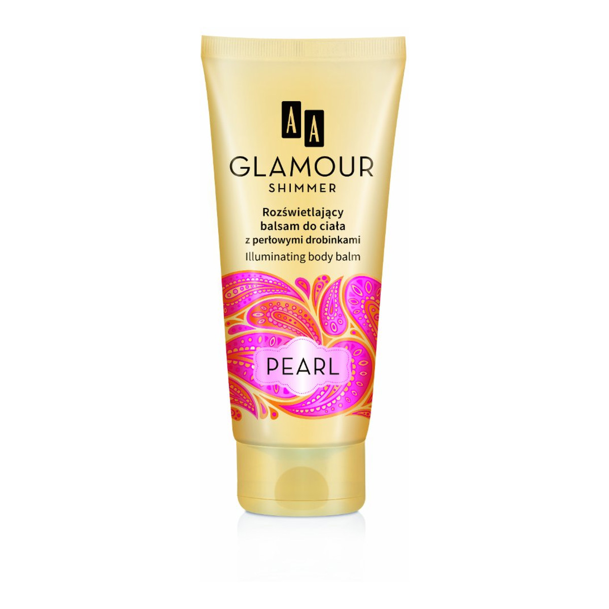 AA Glamour Shimmer Rozświetlający Balsam Do Ciała z Perłowymi Drobinkami Pearl 200ml