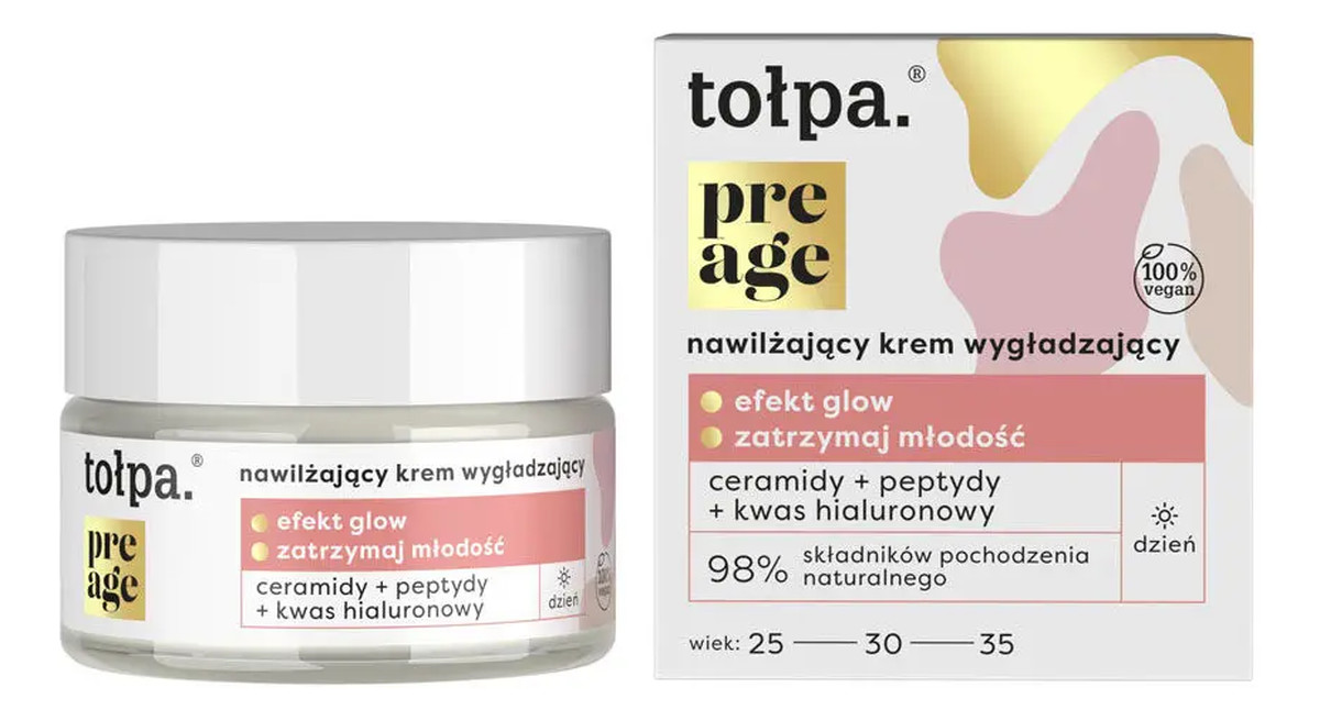 Nawilżający krem wygładzający na dzień