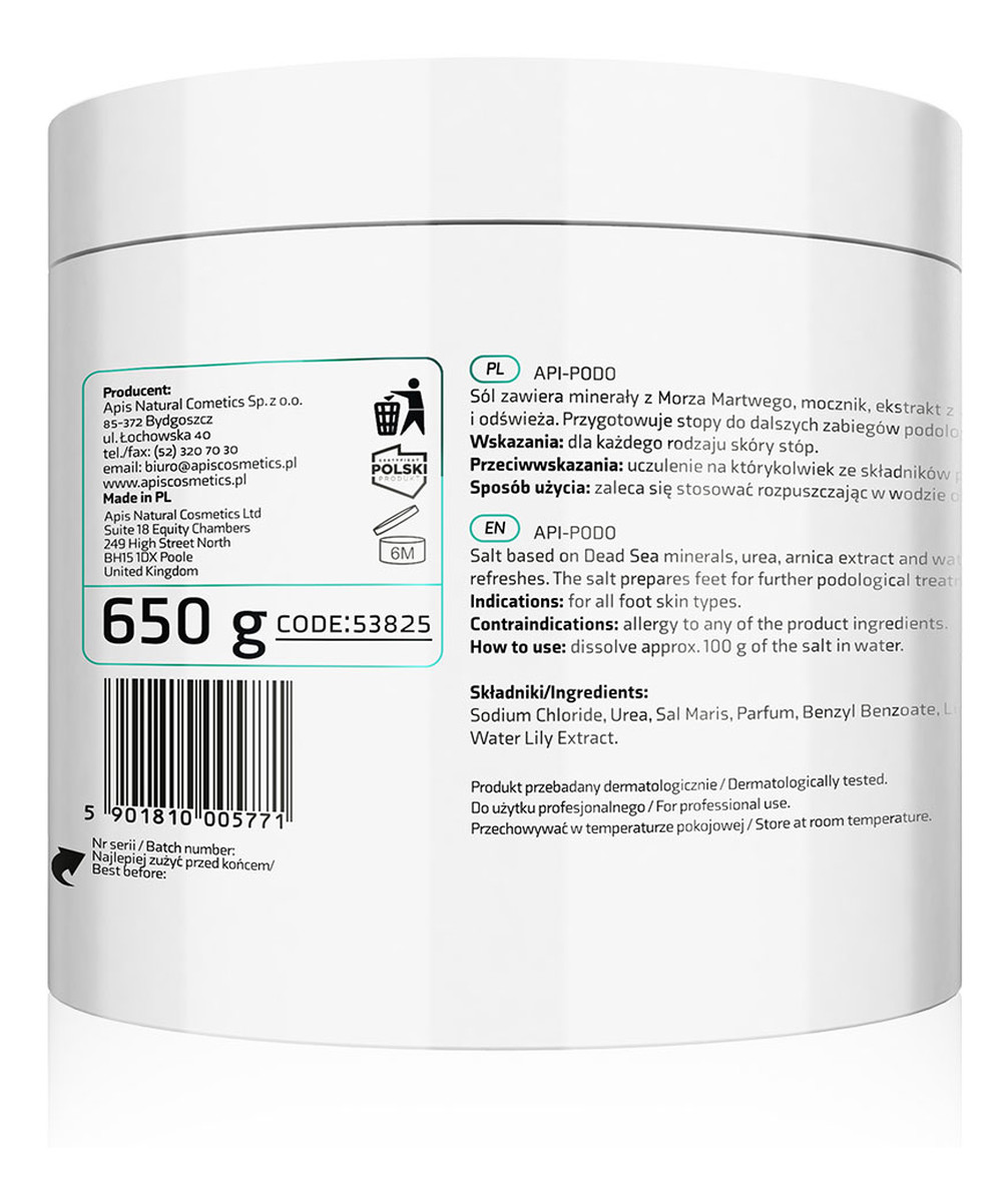 sól zmiękczająca do stóp z mocznikiem